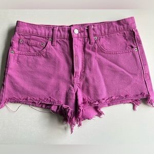 Lucky Brand Pink Distressed Denim shorts